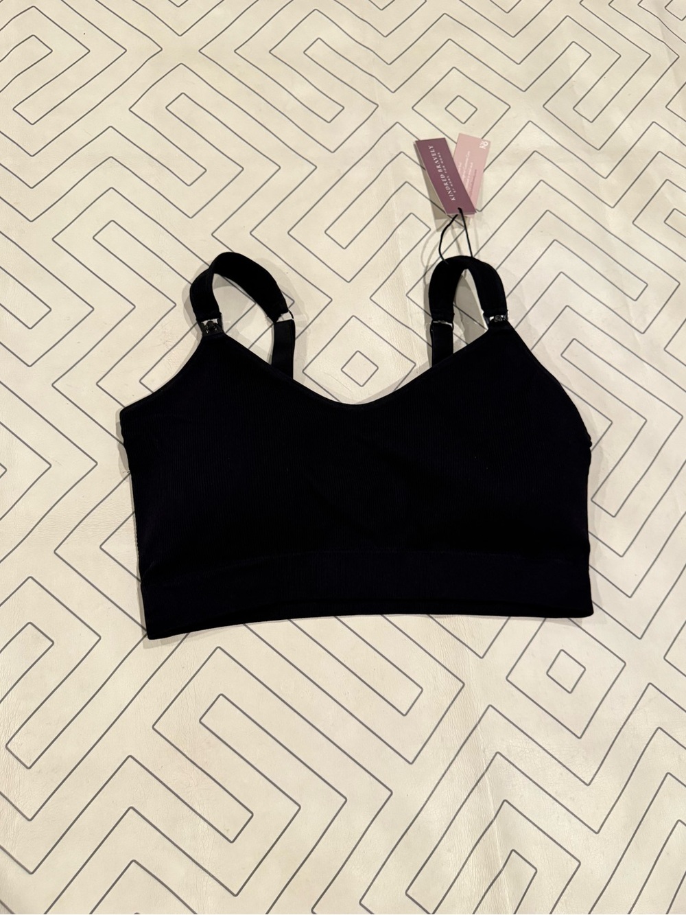 NWT Kindred Bravely Seamless Black Nursing Bra